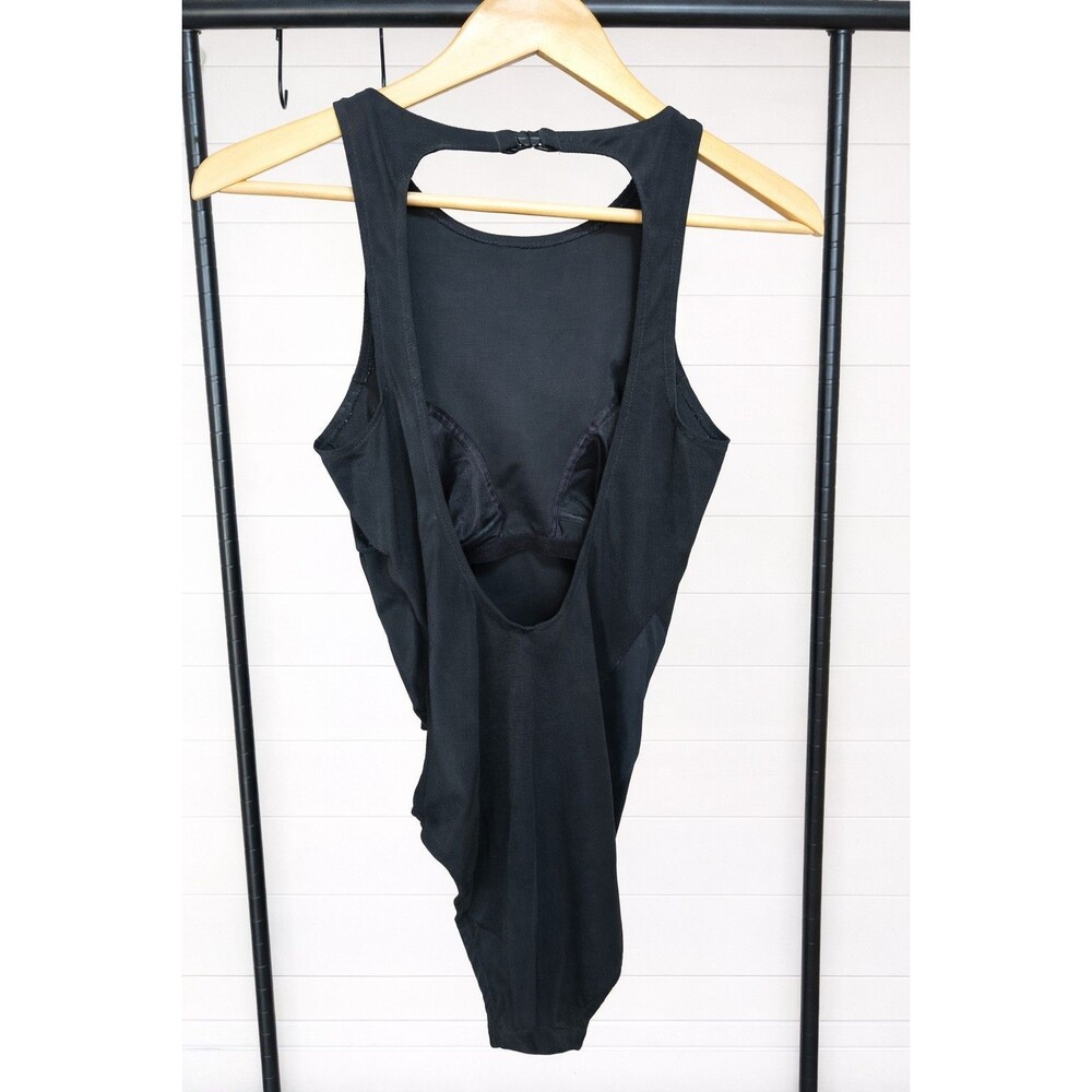 Diva by Rachel Pappo One Piece Halter Swimsuit Black M - Picture 2 of 5